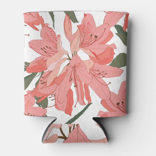 オランダーの花：オレンジ色の白 缶クーラー (正面)