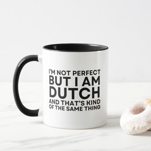 オランダ人である私は、それで十分 マグカップ (ドーナツ)
