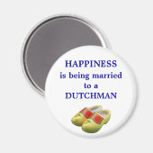 オランダ人結婚したにとって幸福は マグネット (正面/裏面)