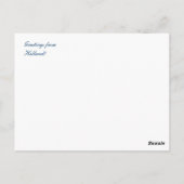 オランダ伝統的青タイル ポストカード (裏面)