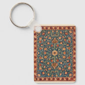 オランダ公園byウィリアム・モリスヴィンテージ・ラグ・アート キーホルダー (正面)