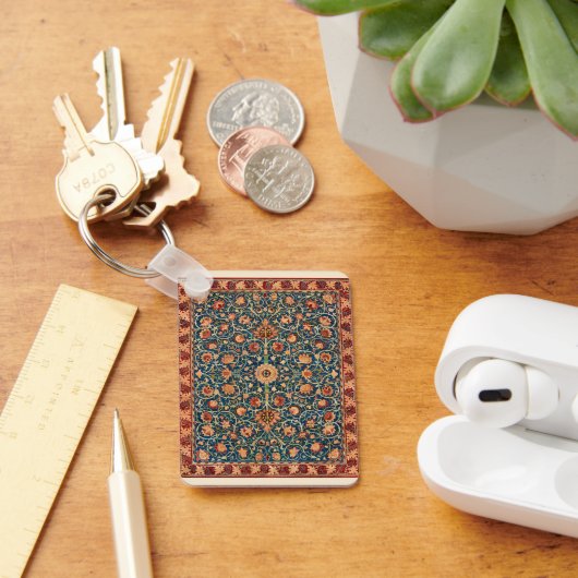 オランダ公園byウィリアム・モリスヴィンテージ・ラグ・アート キーホルダー (デスク)