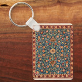 オランダ公園byウィリアム・モリスヴィンテージ・ラグ・アート キーホルダー (正面)