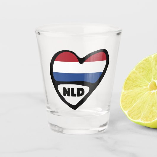 オランダ国コードフラグハート, NLD ショットグラス (正面)