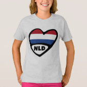 オランダ国コードフラグハート, NLD Tシャツ (正面)