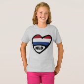 オランダ国コードフラグハート, NLD Tシャツ (正面フル)