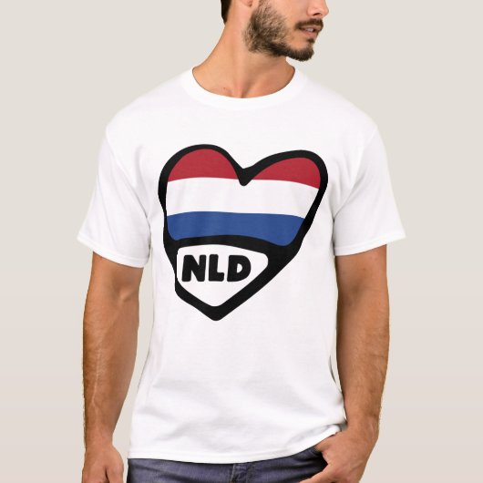 オランダ国コードフラグハート, NLD Tシャツ (正面)