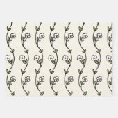 オランダ国フォークフローラ ラッピングペーパーシート (正面3)