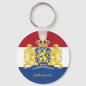 オランダ国旗とオランダの休日,愛国者/スポーツ キーホルダー (正面)