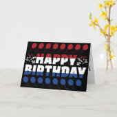 オランダ国旗の愛国的誕生日 カード (黄色い花)