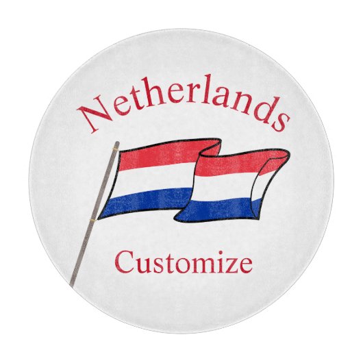 オランダ国旗サンダーコーブ カッティングボード (正面)