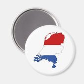 オランダ国旗地図シェイプオランダ マグネット (正面/裏面)