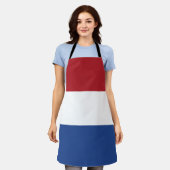 オランダ国旗 エプロン (着用した状態)