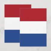 オランダ国旗 サンキューカード (正面/裏面)