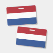 オランダ国旗 バッジ (正面＆裏面)