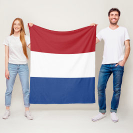 オランダ国旗 フリースブランケット