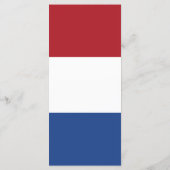 オランダ国旗 メニュー (裏面)