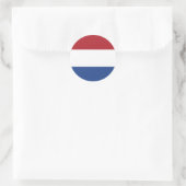 オランダ国旗 ラウンドシール (バッグ)