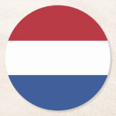 オランダ国旗 ラウンドペーパーコースター (正面)