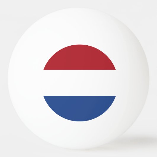 オランダ国旗 卓球ボール (正面)