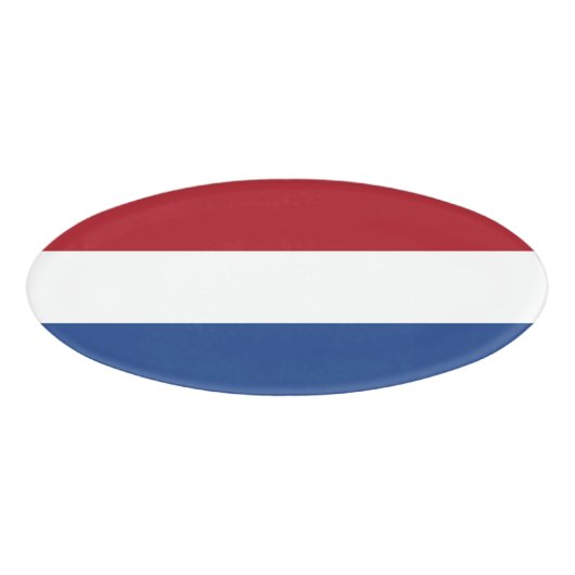 オランダ国旗 名札 (正面)