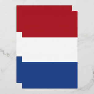オランダ国旗 箔招待状
