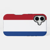 オランダ国旗 iPhone 16ケース (裏面横)