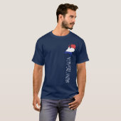 オランダ地図と旗 オランダ Tシャツ (正面フル)
