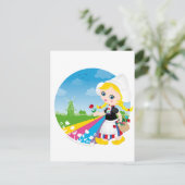 オランダ女 ポストカード (スタンド正面)