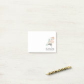 オランダ州地図ジオメトリパッチワークスタイル ポストイット (デスク上)