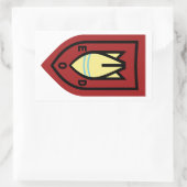 オランダ心血 長方形シール (バッグ)