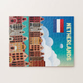 オランダ旅行ポスター ジグソーパズル (横)