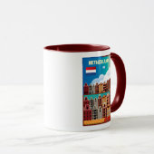 オランダ旅行ポスター マグカップ (正面右)