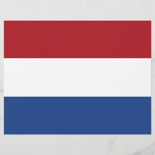 オランダ旗の付いたレターヘッド (正面)
