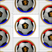 オランダ旗サッカーボール ファブリック (タイル)