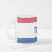 オランダ旗 フロストグラスマグカップ (左)