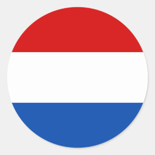 オランダ旗 ラウンドシール