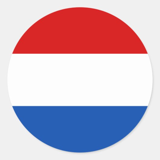 オランダ旗 ラウンドシール (正面)