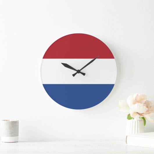 オランダ旗 ラージ壁時計 (ホーム)