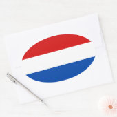 オランダ旗 楕円形シール (封筒)