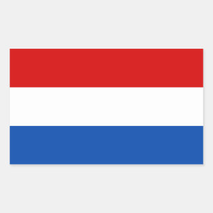 オランダ旗 長方形シール