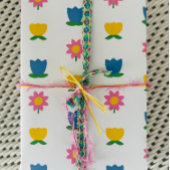 オランダ日チューリップ春フォークフローライースター ラッピングペーパーシート