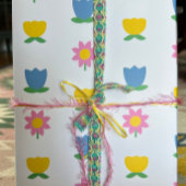 オランダ日チューリップ春フォークフローライースター ラッピングペーパーシート