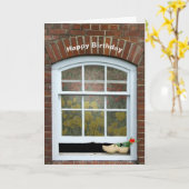 オランダ木靴誕生日 カード (黄色い花)