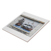 オランダ東インド諸島系浮遊彫刻 タイル (側面)