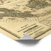 オランダ植民地領のまわりに域1840 ポスター (角)