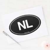 オランダ楕円 楕円形シール (封筒)