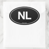 オランダ楕円 楕円形シール (バッグ)