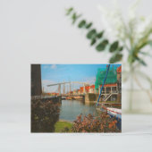 オランダ橋、住宅とクェイサイド、エンクワイゼン ポストカード (スタンド正面)