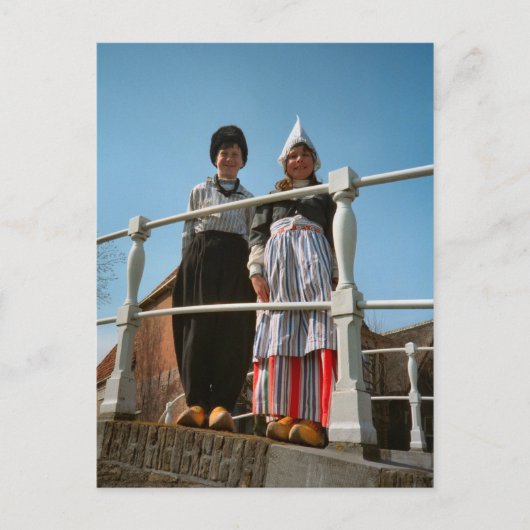 オランダ民族衣装 ポストカード (正面)